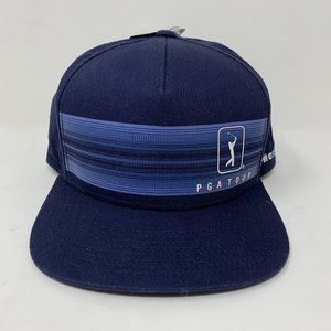 PGA Tour Flat Bill Hat - Navy - NWT